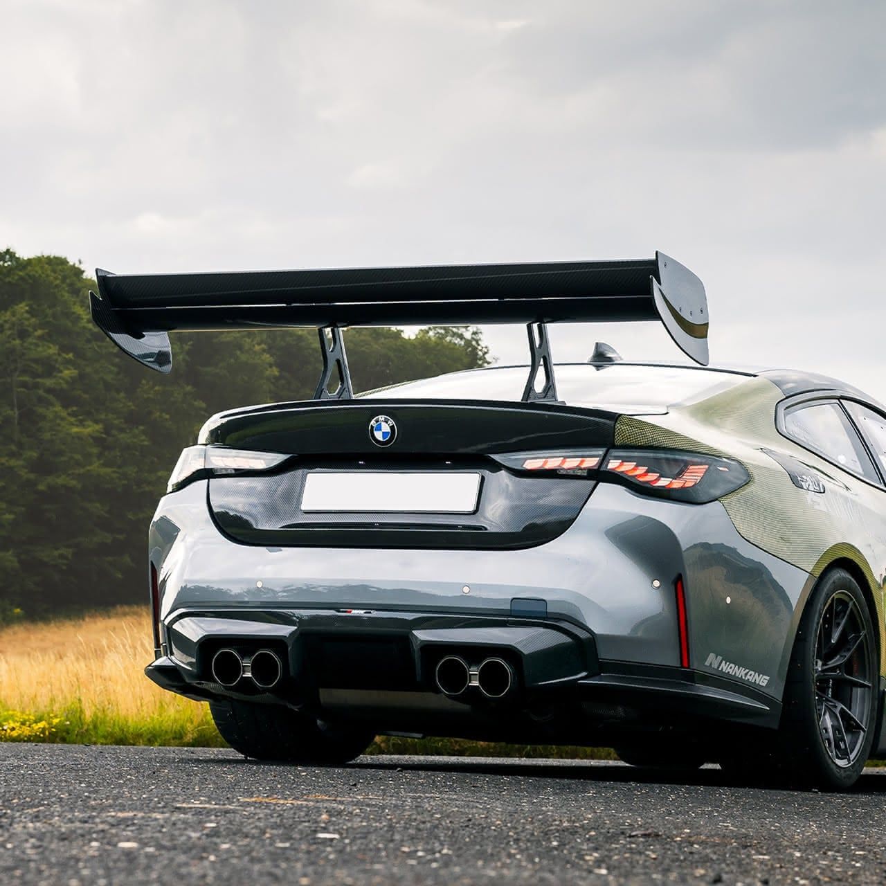 BMW® G82 M4 Carbon fiber dual element wing with DRS - Image 13