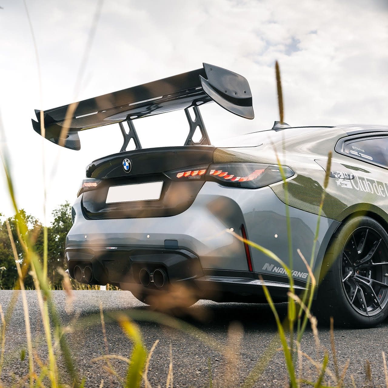 BMW® G82 M4 Carbon fiber dual element wing with DRS - Image 4