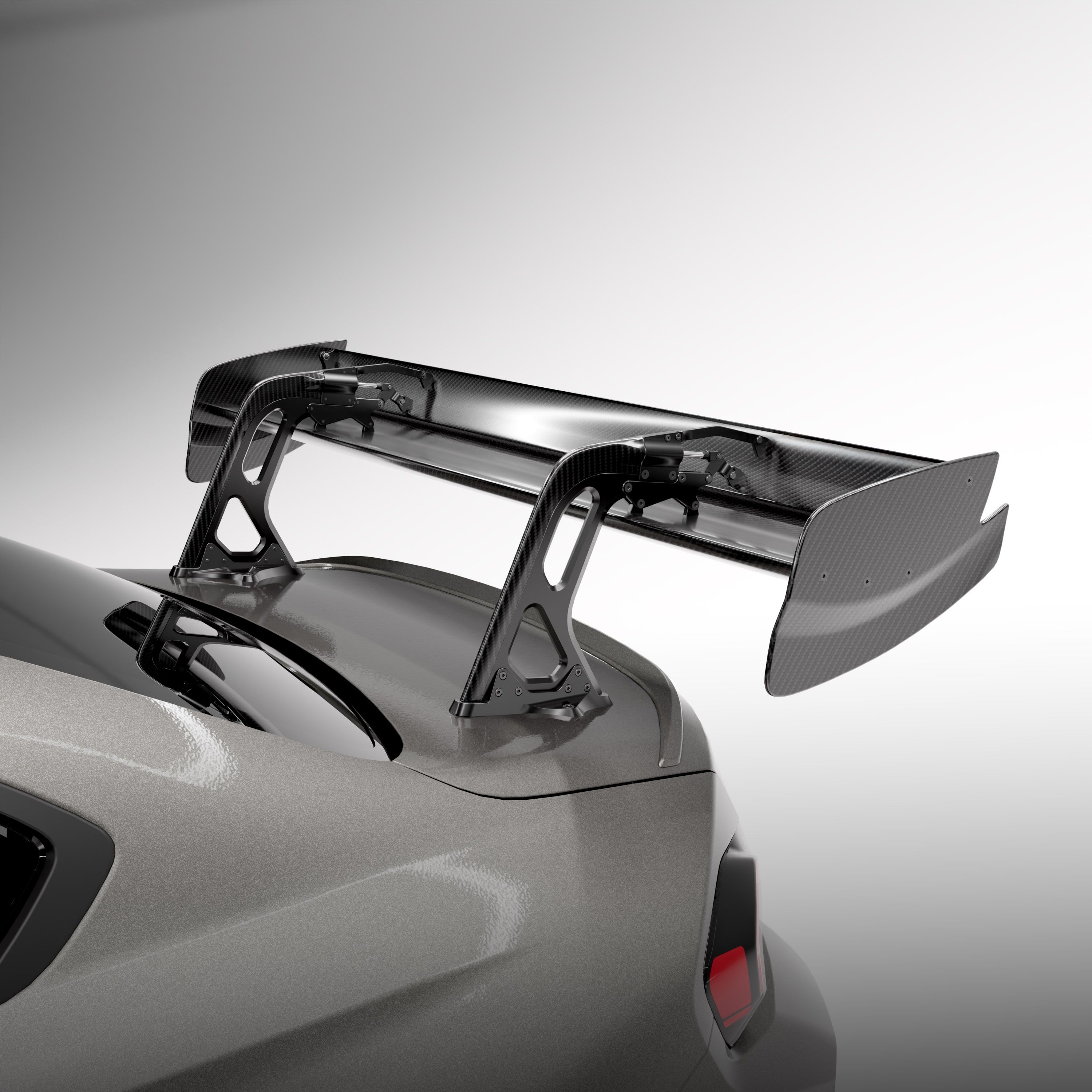 BMW® G87 M2 Carbon fiber dual element wing with DRS - Image 1