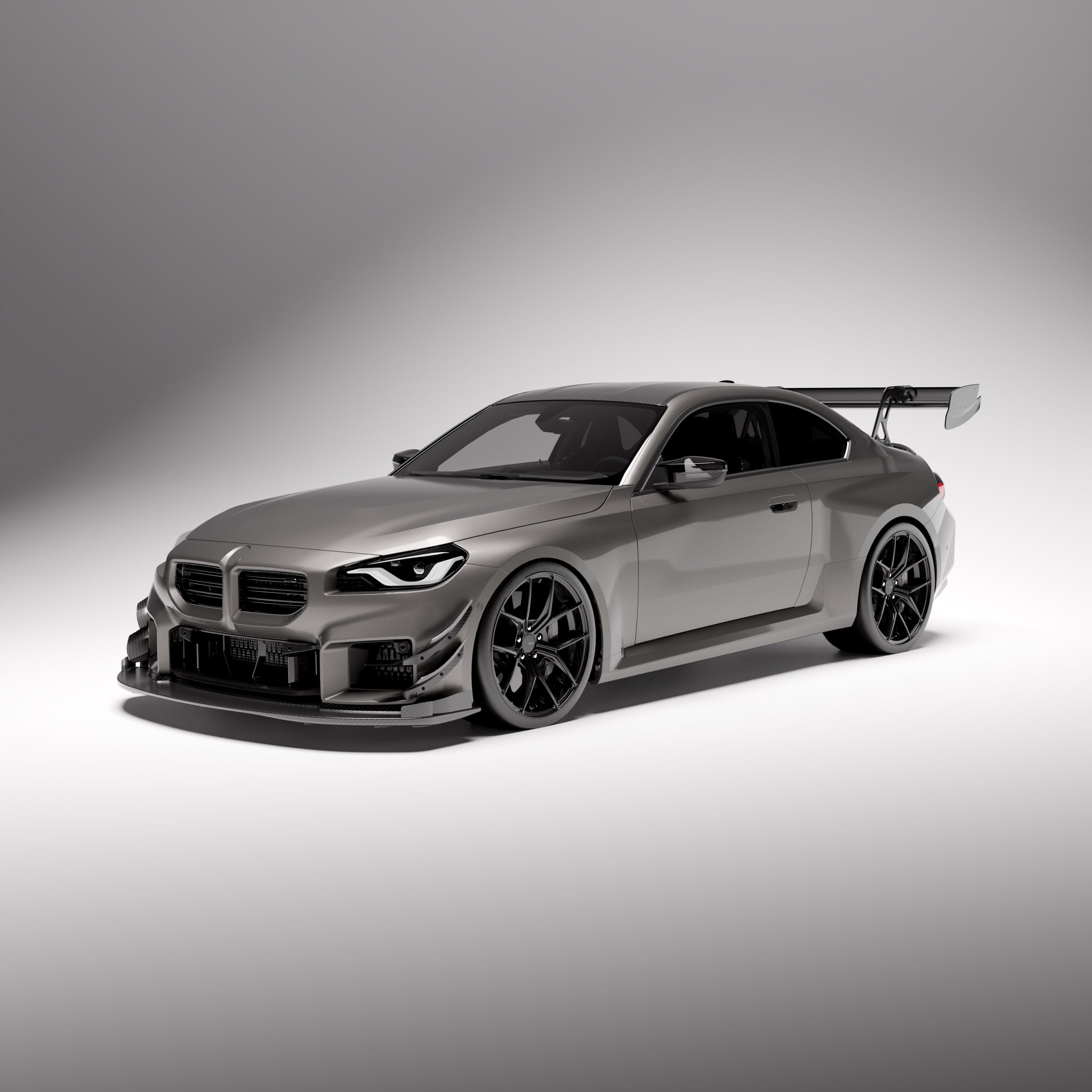 BMW® G87 M2 Carbon fiber dual element wing with DRS - Image 2