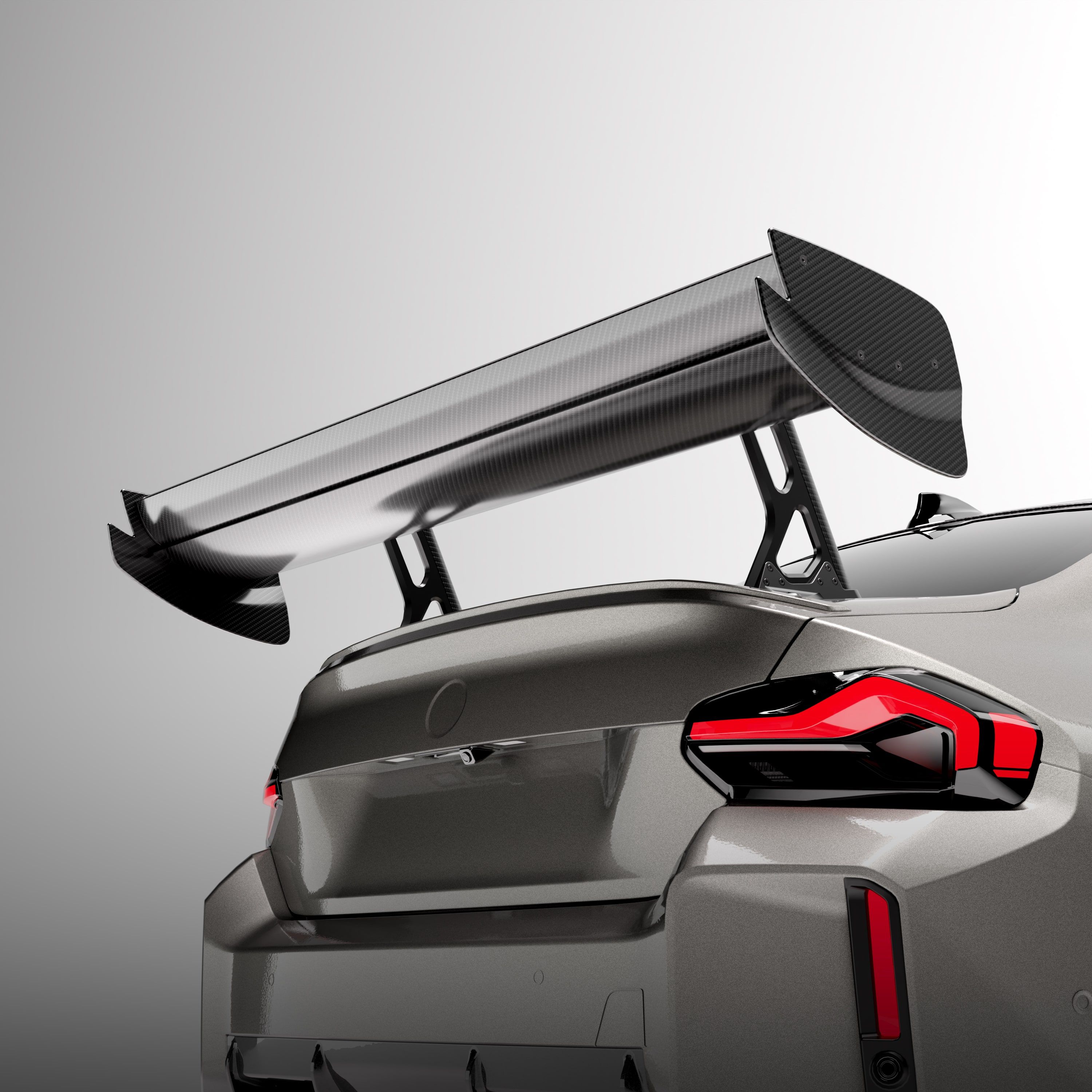BMW® G87 M2 Carbon fiber dual element wing with DRS - Image 3