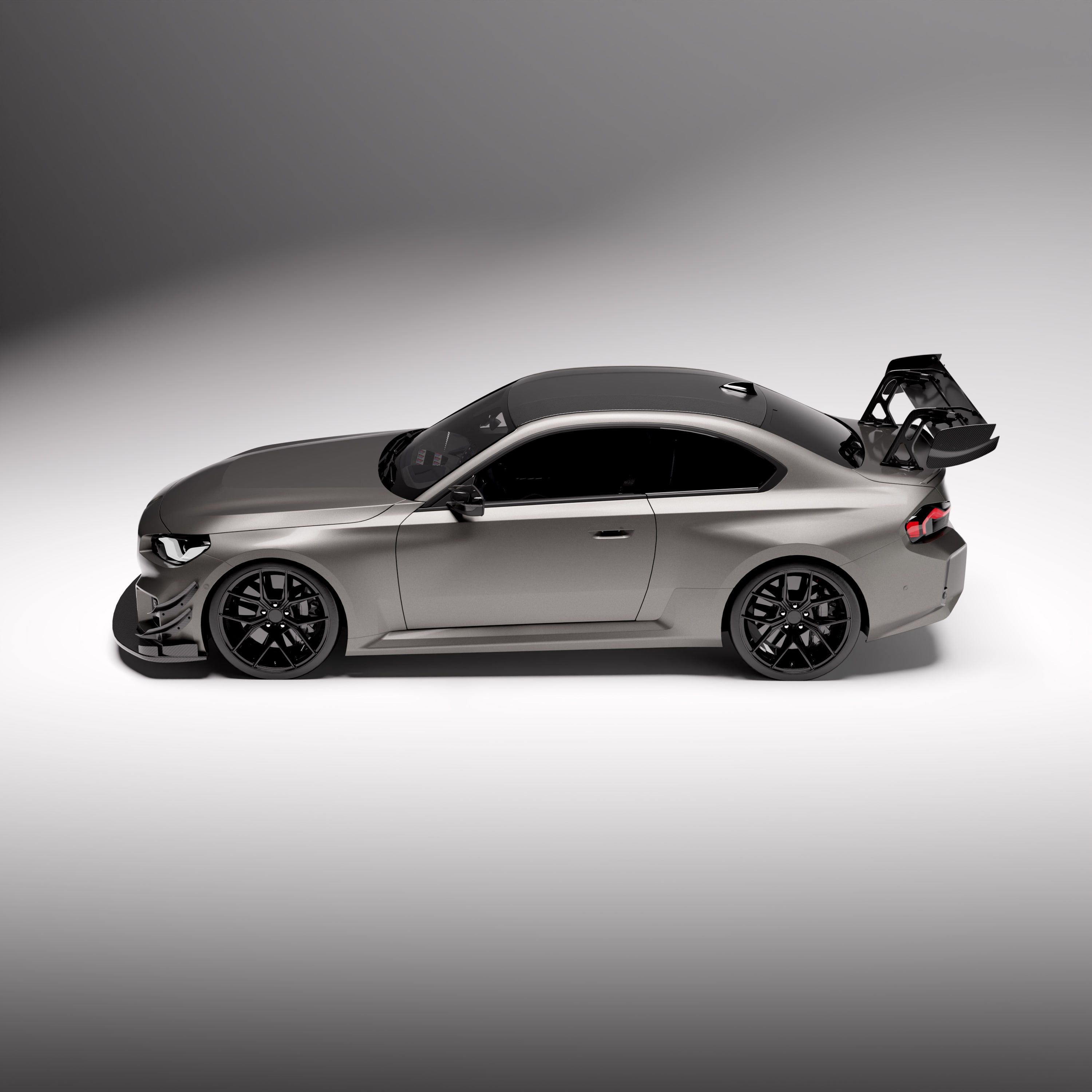 BMW® G87 M2 Carbon fiber dual element wing with DRS - Image 4