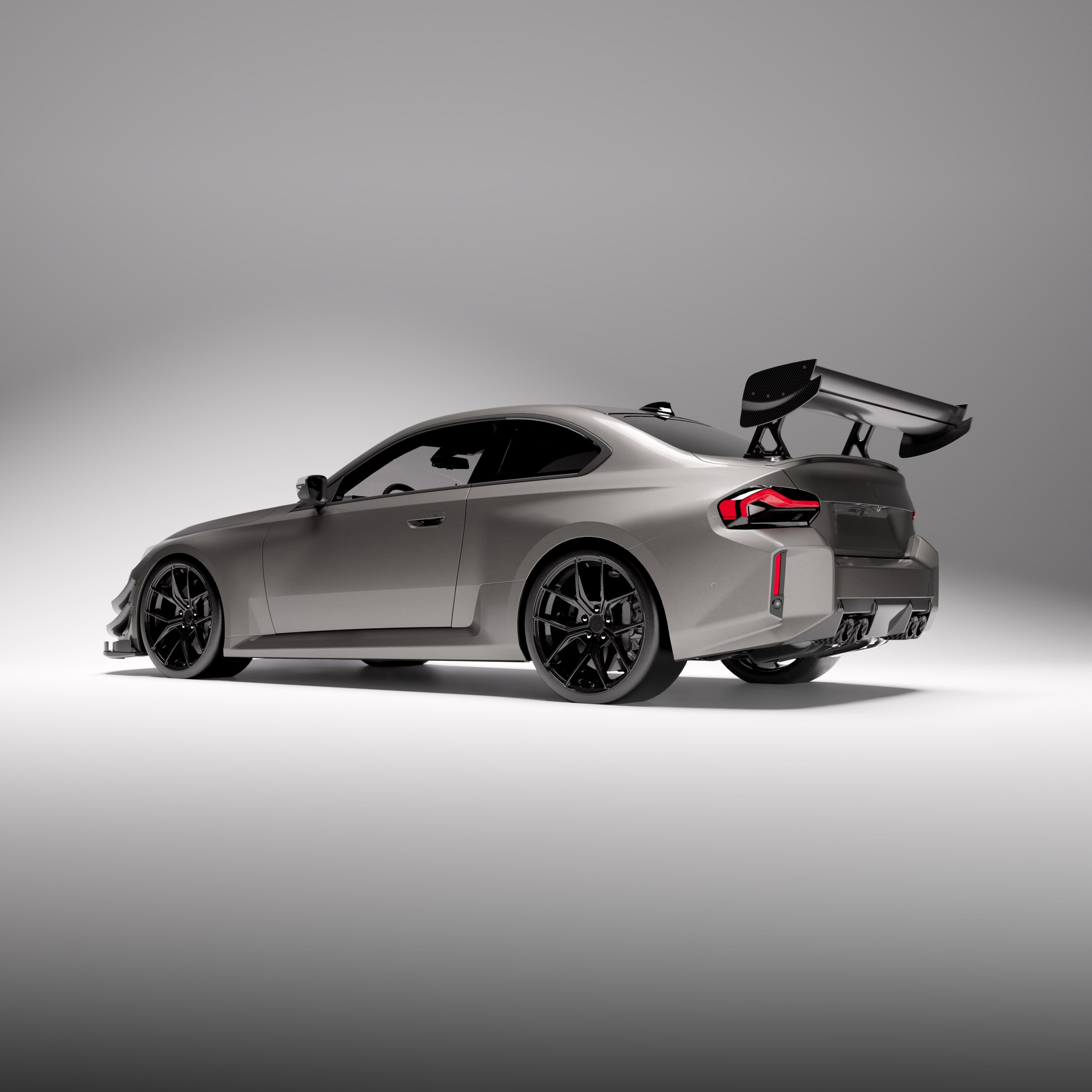 BMW® G87 M2 Carbon fiber dual element wing with DRS - Image 5