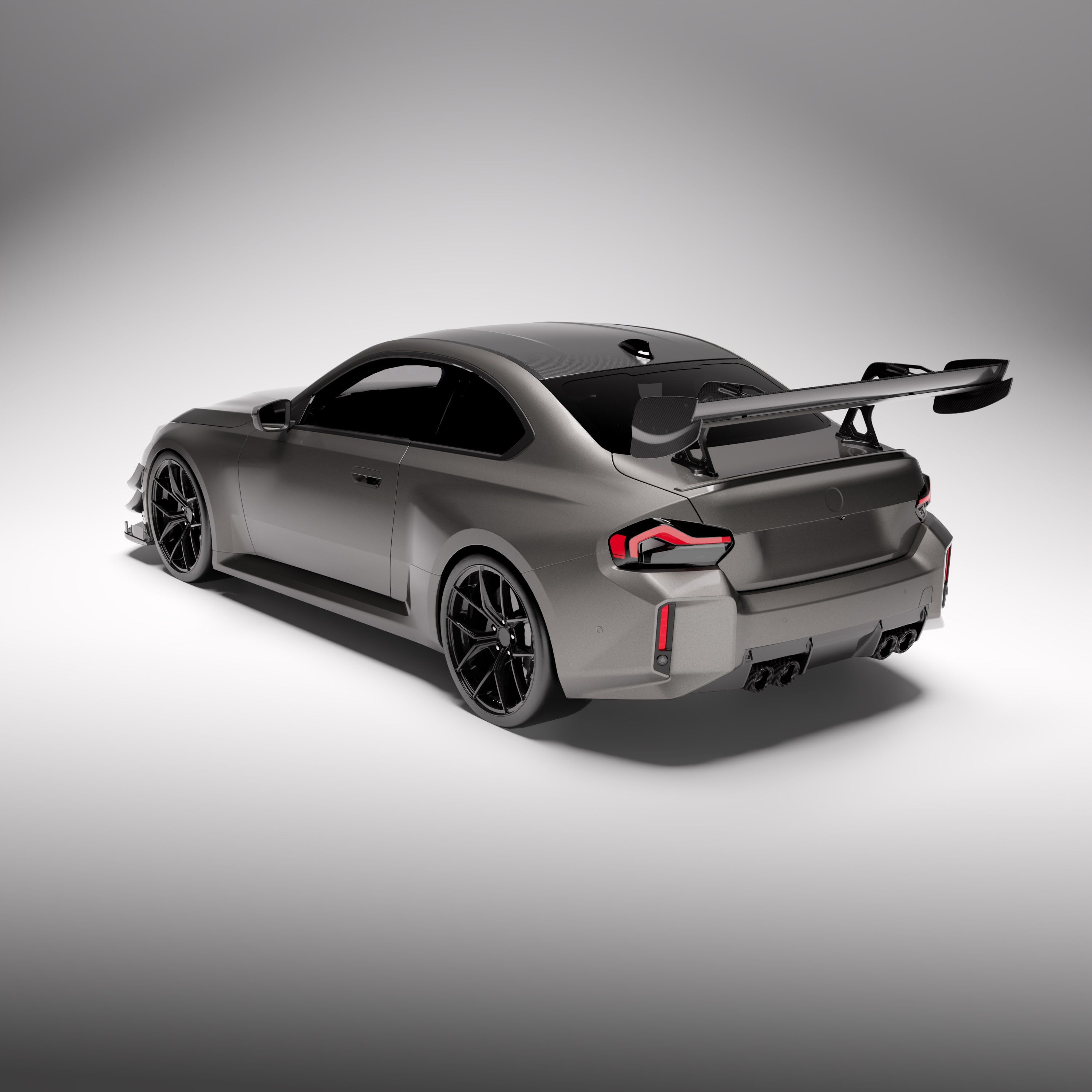 BMW® G87 M2 Carbon fiber dual element wing with DRS - Image 8