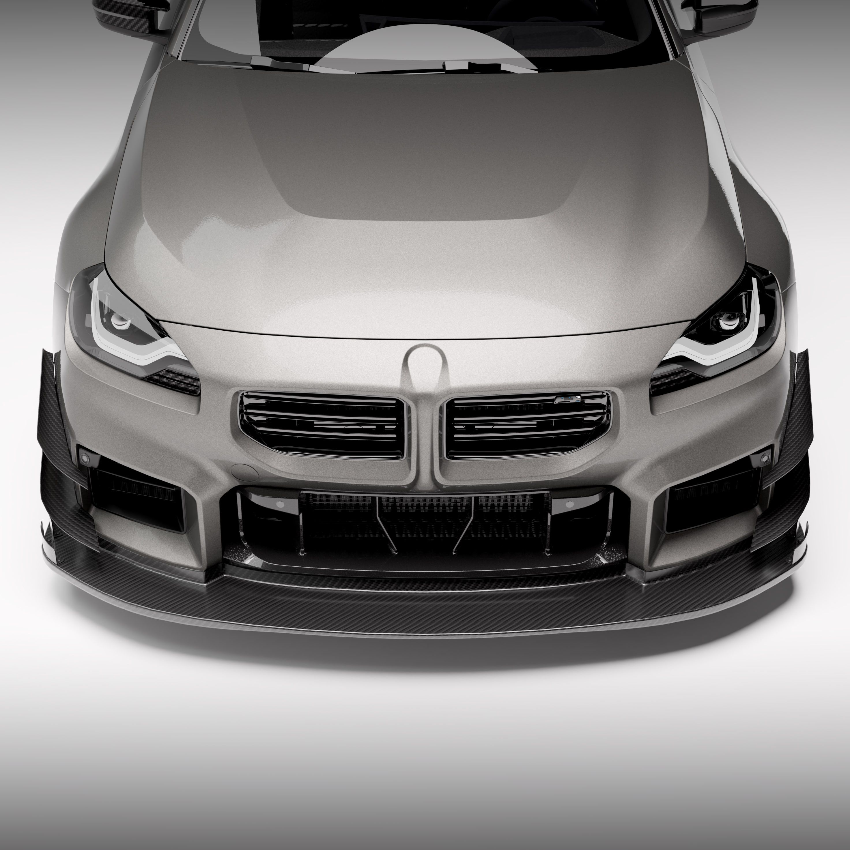 BMW® G87 M2 Carbon fiber front splitter - Image 1