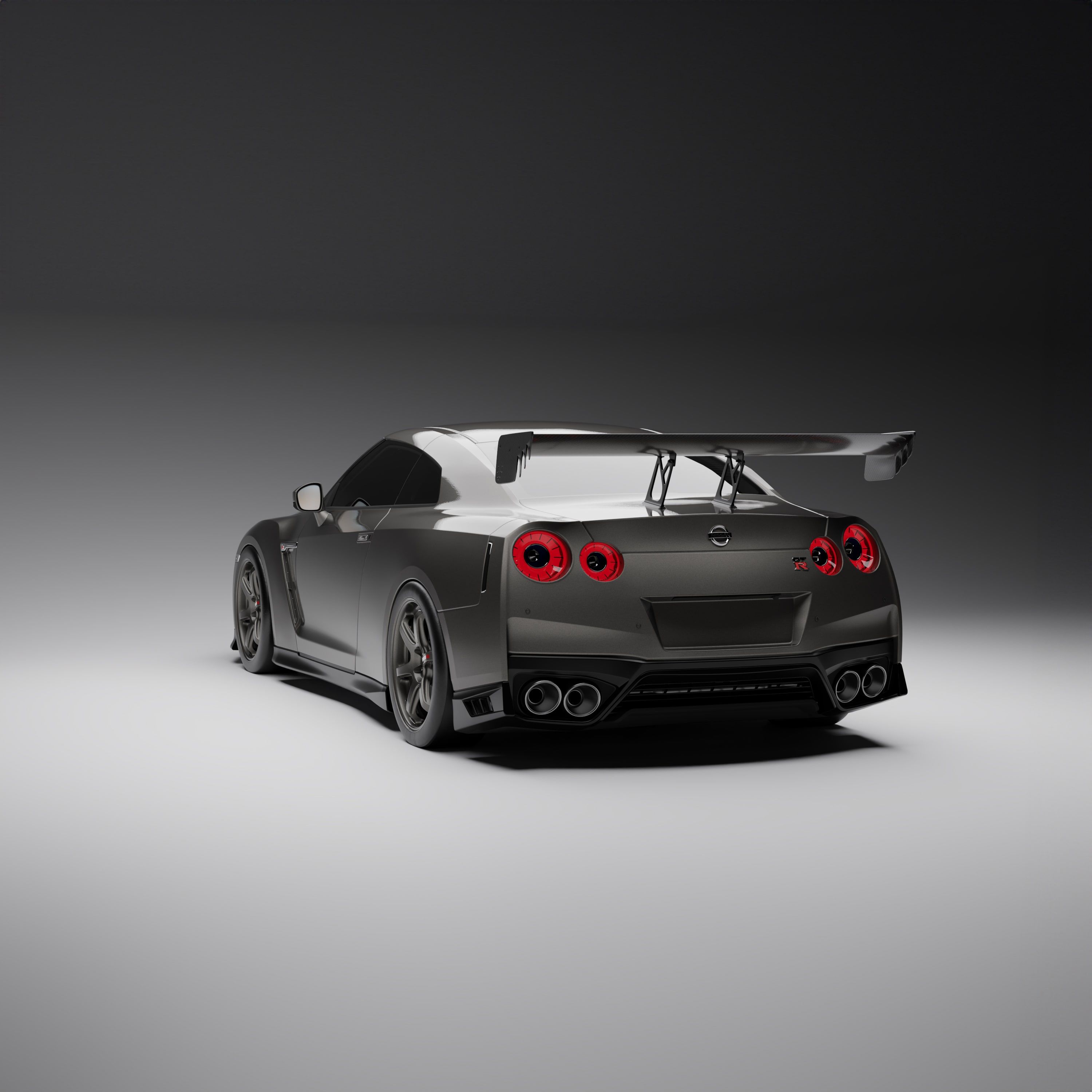 Nissan® GT-R Carbon fiber single element wing - Image 6