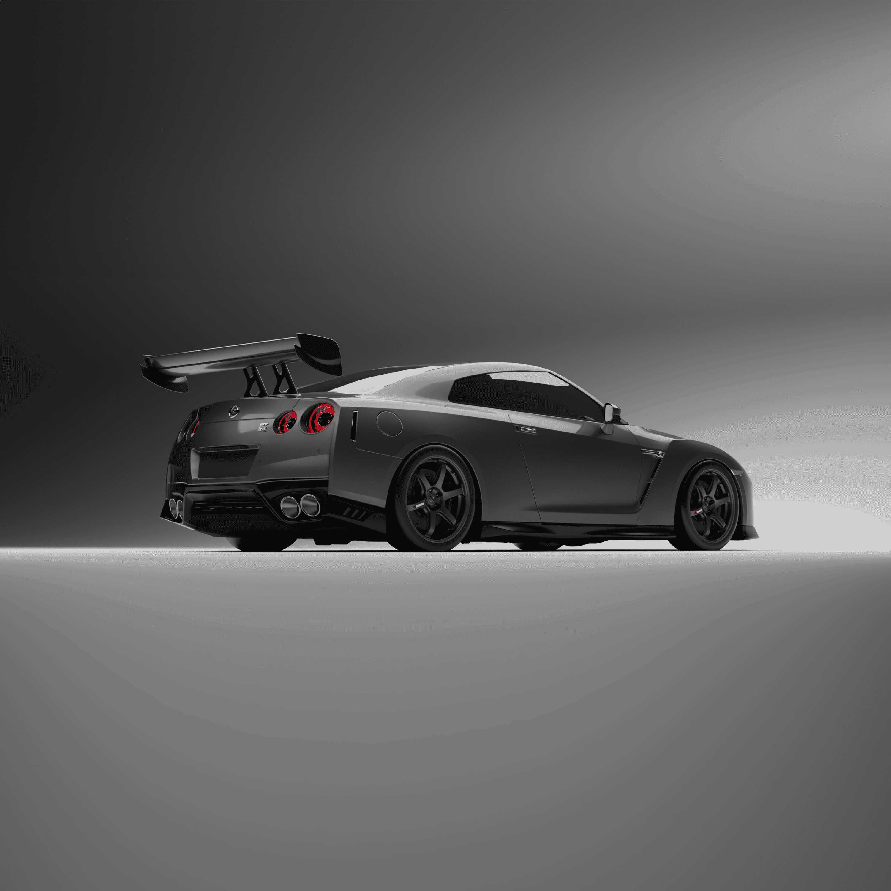 Nissan® GT-R Carbon fiber dual element wing with DRS - Image 3