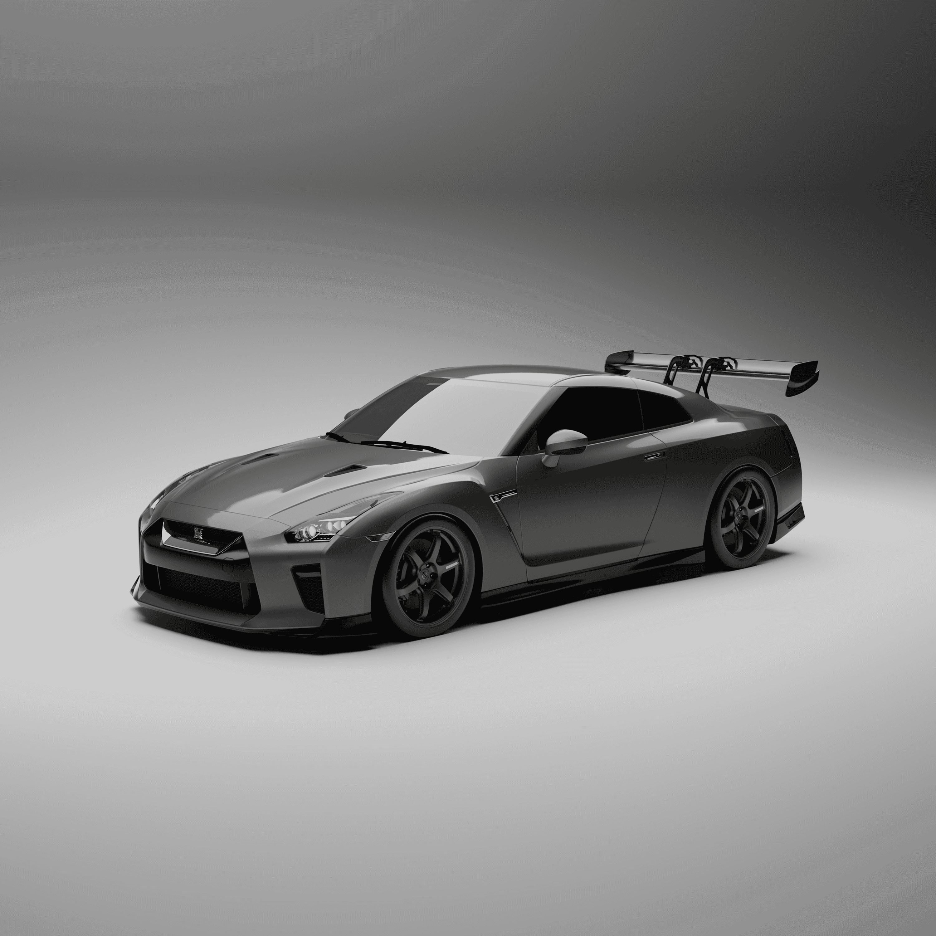 Nissan® GT-R Carbon fiber dual element wing with DRS - Image 4