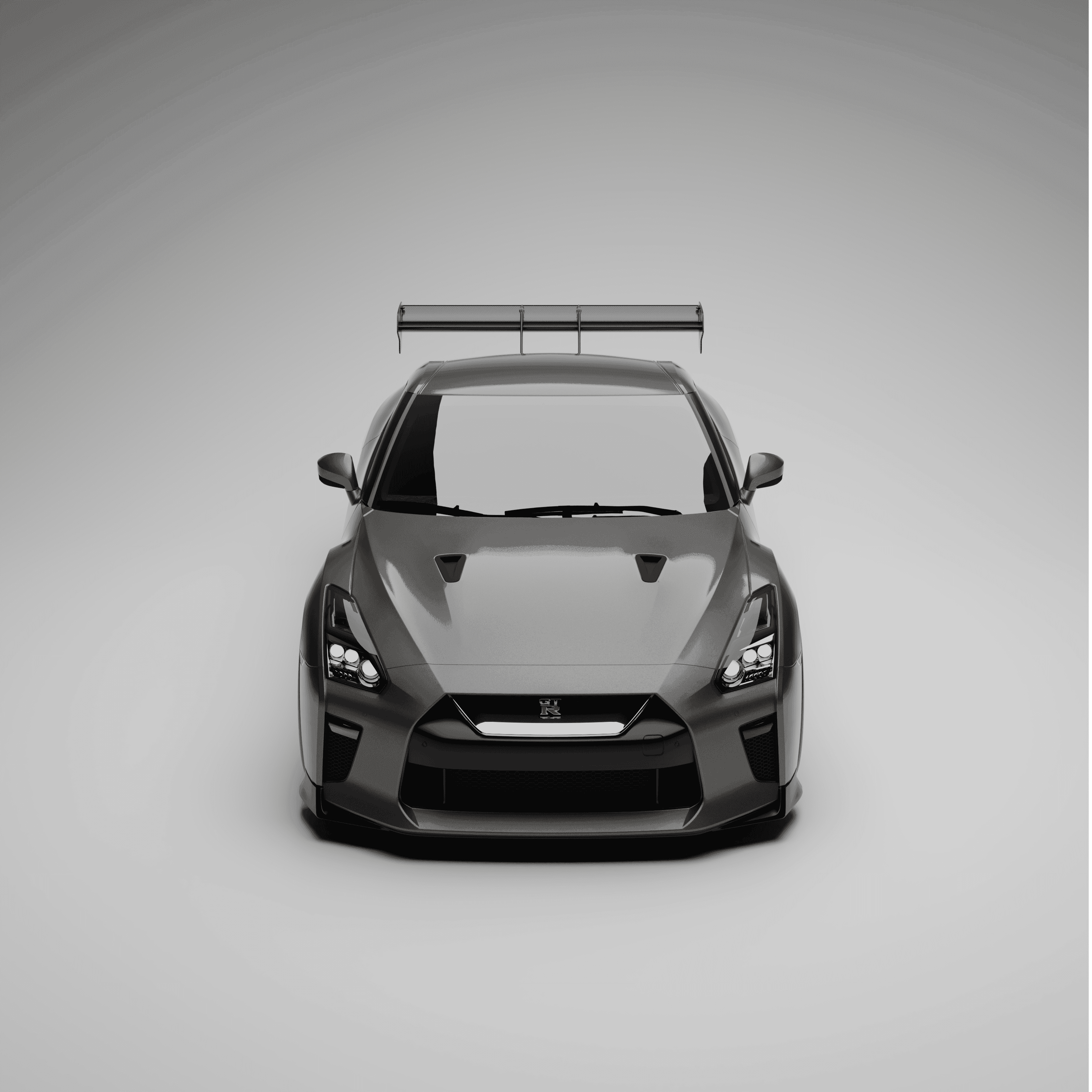 Nissan® GT-R Carbon fiber dual element wing with DRS - Image 8