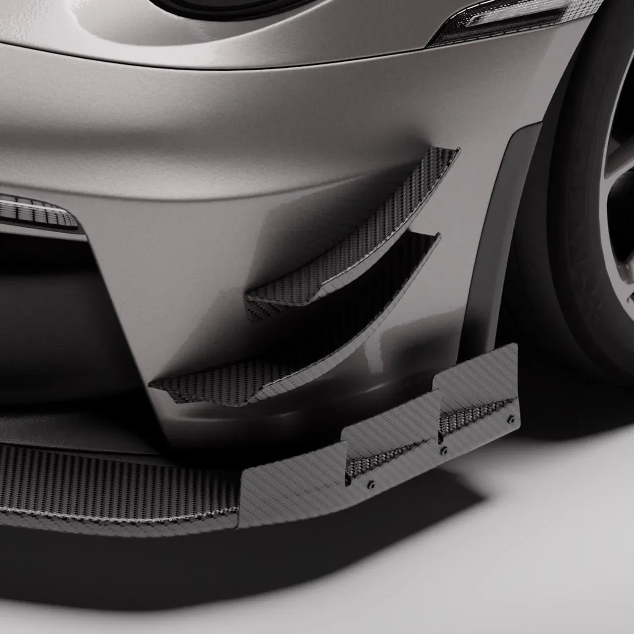 Porsche® 911 (992.1 GT3) Carbon fiber canards - Image 1